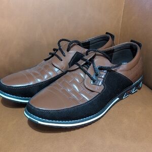 Brown and Black Men's Casual Dress Shoes Size 10.5
